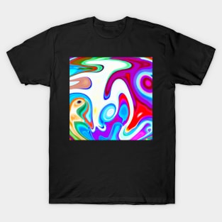 Colorful parrot animal psychedelic design T-Shirt